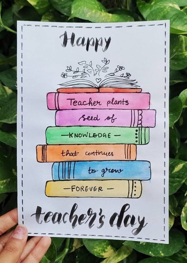 Teacher's Day Card Ideas 2024 Easy and Creative Handmade Greeting Card